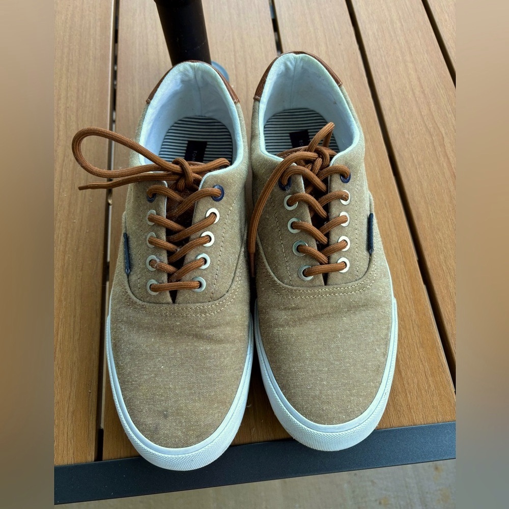 Tommy Hilfiger TMPHERO Beige Casual Walk Shoes Mens Size 8.5